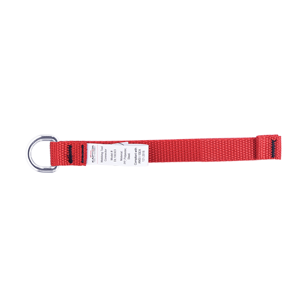 [DL100303] D-Ring Tether - 14cm (L) SWL 1ky (6 Pack)