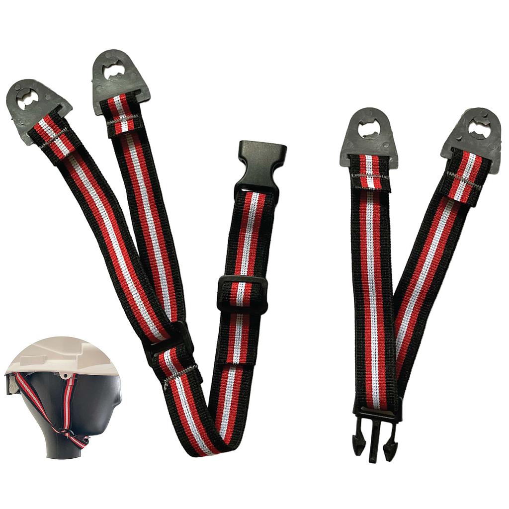 ChinStrap (incl. Clips) for Safety Helmet - striped