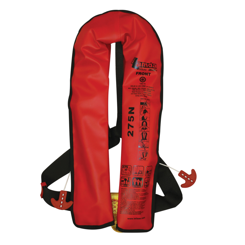 Lalizas Inflatable Lifejacket Adv Lamda Auto 330N, SOLAS, W/Crotch Strap (Model: 72114)